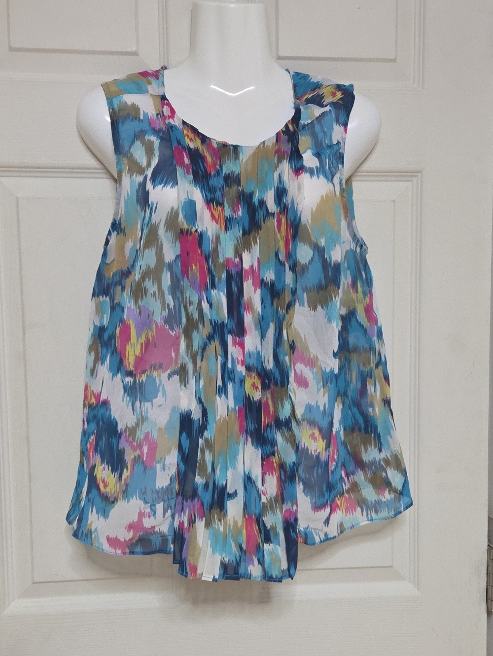 W118 by Walter Baker Abstract Multicolor Blouse Medium Sz